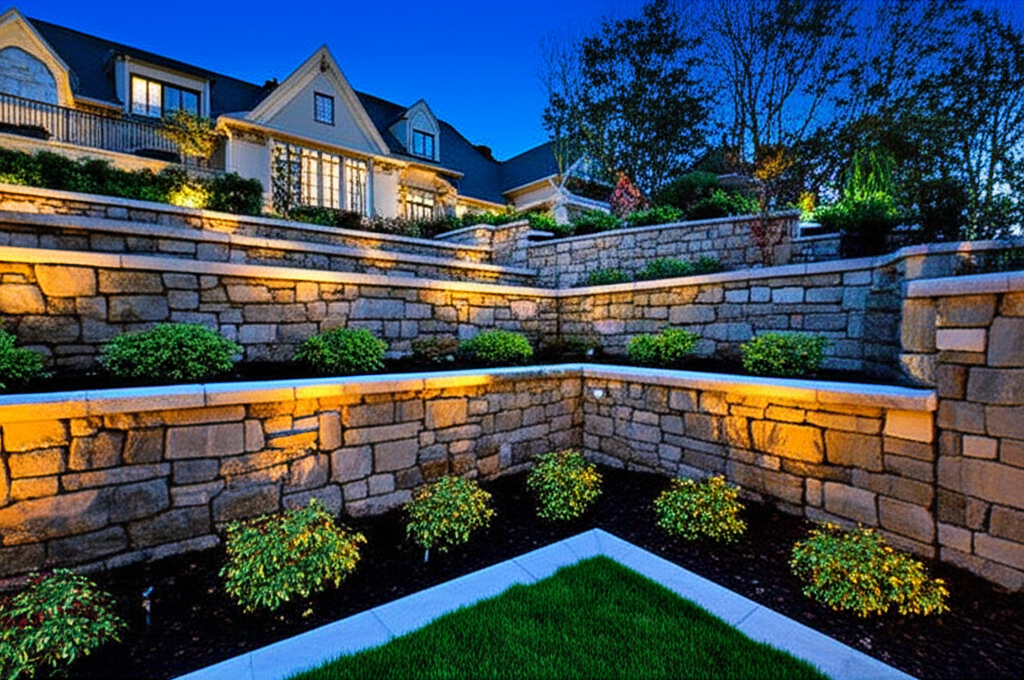 Custom Stonework & Retaining Walls in Highland Park: Natural Stone Hardscaping for Luxury Estates